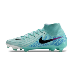 Chuteira Campo Nike Phantom Luna 2 Elite FG Azul Claro e Preta - VENI Futebol