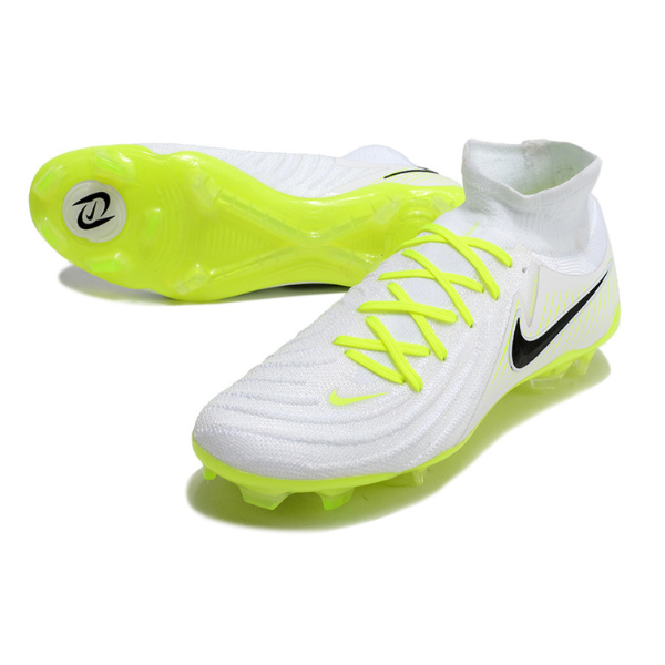 Chuteira Campo Nike Phantom Luna 2 Elite FG Branca e Verde - VENI Futebol