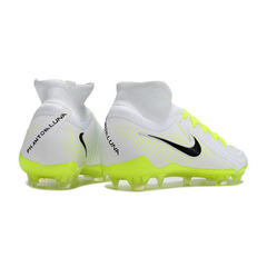 Chuteira Campo Nike Phantom Luna 2 Elite FG Branca e Verde - VENI Futebol