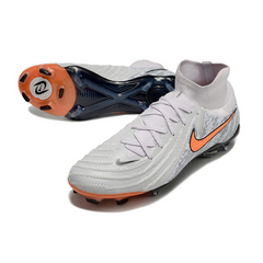 Chuteira Campo Nike Phantom Luna 2 Elite FG Cinza e Laranja - VENI Futebol