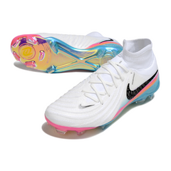 Nike Phantom Luna 2 Elite DF White Light Blue and Pink Firm Ground FG Football Boot