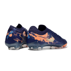 Scarpa da calcio Nike Phantom GX2 Elite DF blu e bianca per terreni compatti FG