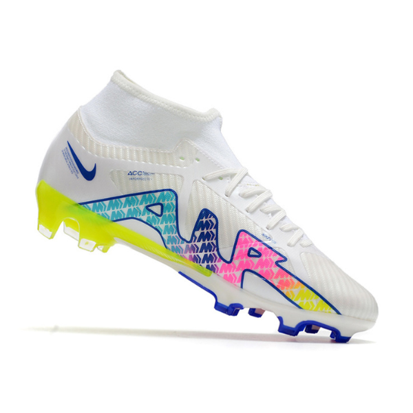 Chuteira Campo Nike Zoom Mercurial Superfly 9 Academy FG Rainbow Pack - VENI Futebol