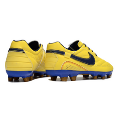 Nike Tiempo R10 Legend Elite Yellow and Blue Firm Ground FG Football Boot