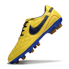 Nike Tiempo R10 Legend Elite Yellow and Blue Firm Ground FG Football Boot