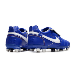 Nike Tiempo R10 Tongue Legend Elite Blue and White Firm Ground FG Football Boot