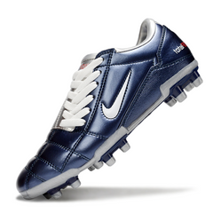 Scarpa da calcio Nike Total 90 III FG per terreni compatti argento e blu