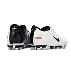 Nike Total 90 III White and Black Firm Ground FG Football Boot