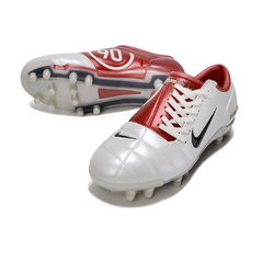 Nike Total 90 III White and Red Firm Ground FG Football Boot