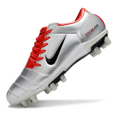 Nike Total 90 III Gray and Red Firm Ground FG Football Boot