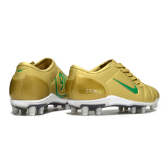 Botas de fútbol Nike Total 90 III FG para terreno firme, color dorado y verde