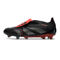 Scarpa da calcio Adidas Predator 30 Elite Tongue nera e rossa per terreni compatti FG