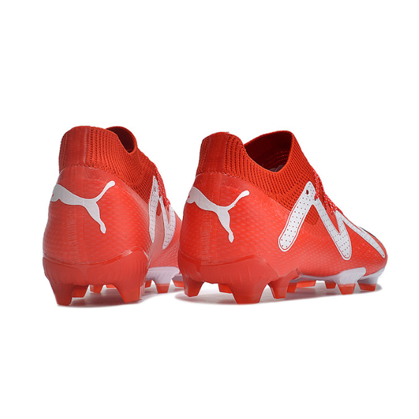 Chuteira Campo Puma Future Ultimate FG Vermelha e Branca - VENI Futebol