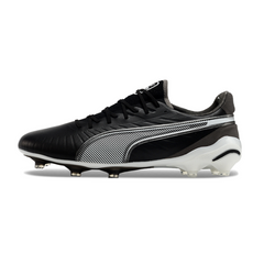Botas de fútbol Puma King Ultimate Eclipse Pack FG para terreno firme, color negro y gris