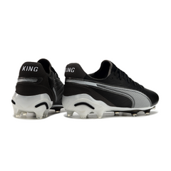 Botas de fútbol Puma King Ultimate Eclipse Pack FG para terreno firme, color negro y gris