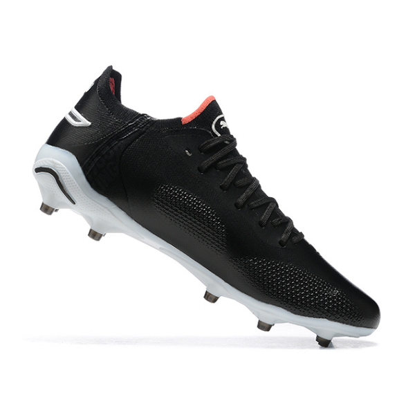 Chuteira Campo Puma King Ultimate FG Preta, Branca e Laranja - VENI Futebol
