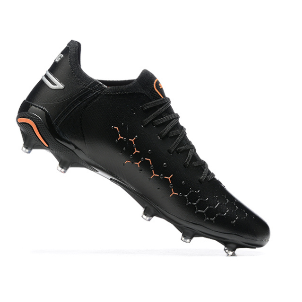 Chuteira Campo Puma King Ultimate FG Preta e Laranja - VENI Futebol