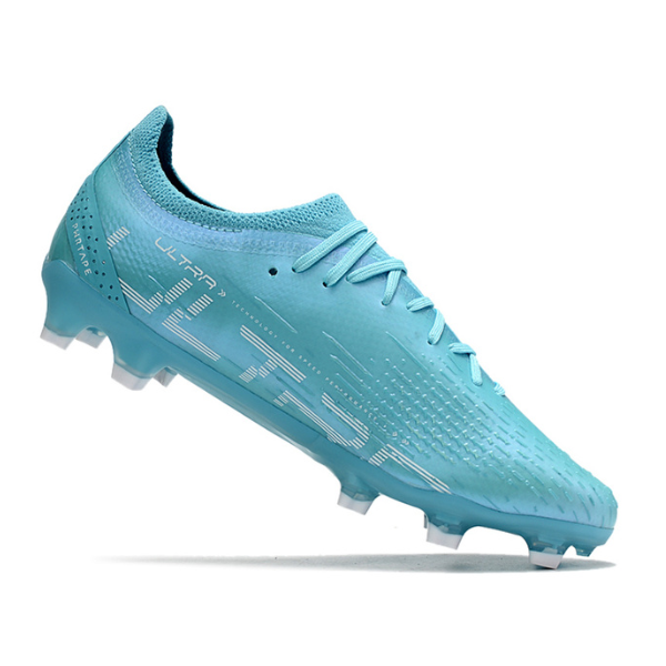 Chuteira Campo Puma Ultra Ultimate FG Azul e Rosa - VENI Futebol