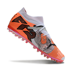 Scarpa da calcio Puma Future 7 Multi Ground MG bianca e arancione