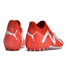 Chuteira Campo e Society Puma Future Ultimate MG Vermelha e Branca - VENI Futebol