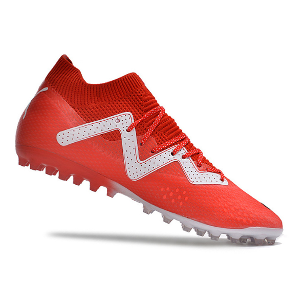 Chuteira Campo e Society Puma Future Ultimate MG Vermelha e Branca - VENI Futebol