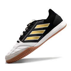 Scarpa da calcio da futsal Adidas Competition Top IC bianca, nera e gialla