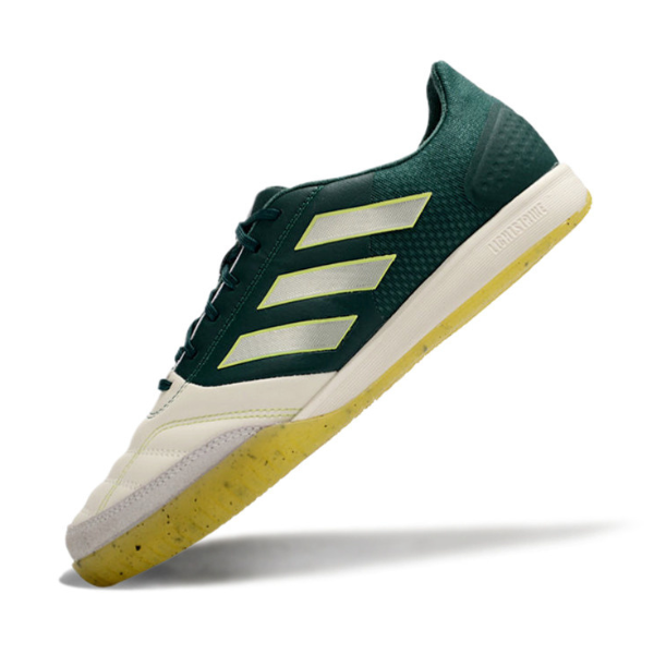 Chuteira Futsal Adidas Competition Top IC Branca e Verde - VENI Futebol