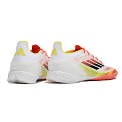 Scarpa da calcio da interno Adidas F50 Elite IC Pure Victory Pack nera e bianca