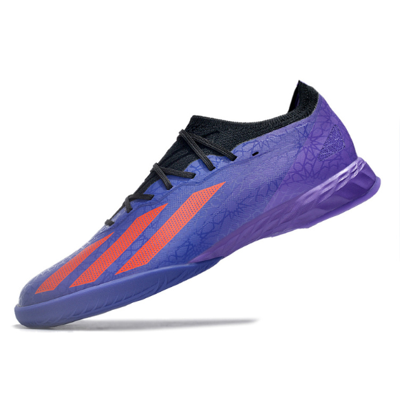 Chuteira Futsal Adidas X Crazyfast.1 IC Roxa e Laranja - VENI Futebol