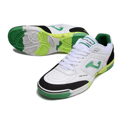 Joma Top Flex 24 IC White Green and Black Futsal Football Boot