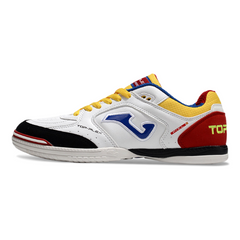 Joma Top Flex 24 IC White Red and Yellow Futsal IC Football Boot