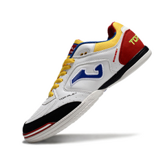 Joma Top Flex 24 IC White Red and Yellow Futsal IC Football Boot