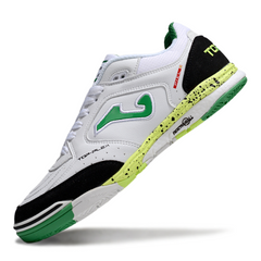 Scarpa da calcio indoor Joma Top Flex Rebound bianca, nera e verde