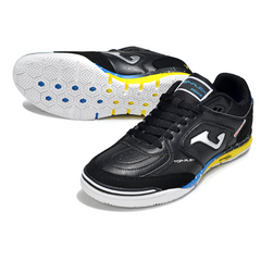 Scarpa da calcio indoor Joma Top Flex Rebound nera, blu e gialla