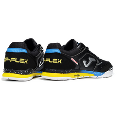 Scarpa da calcio indoor Joma Top Flex Rebound nera, blu e gialla