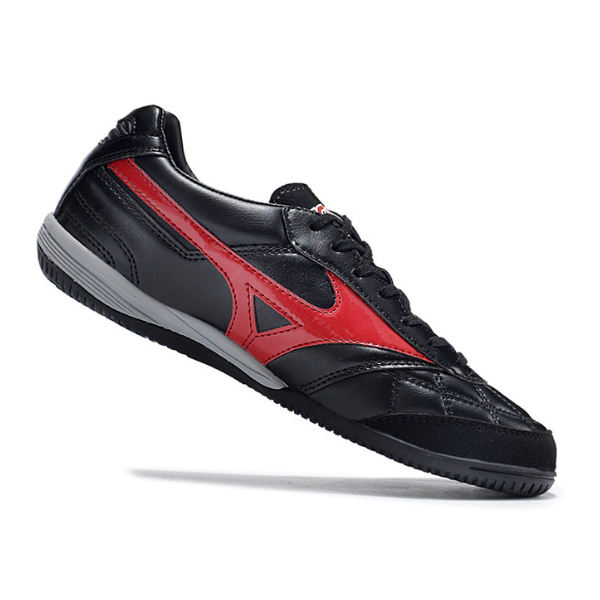 Chuteira Futsal Mizuno Morelia Sala Japan IC Preta e Vermelha - VENI Futebol