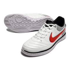 Scarpa da calcio Nike5 Street Gato bianca e rossa da interno IC