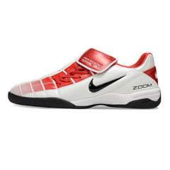 Scarpa da calcio Nike Air Zoom Total 90 III bianca e rossa da interno IC