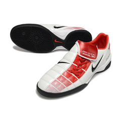 Scarpa da calcio Nike Air Zoom Total 90 III bianca e rossa da interno IC