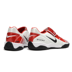 Scarpa da calcio Nike Air Zoom Total 90 III bianca e rossa da interno IC