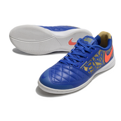 Scarpa da calcio Nike Lunar Gato II blu e oro Indoor IC
