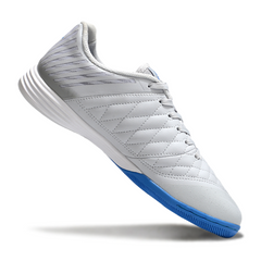 Botas de fútbol sala Nike Lunar Gato II grises y azules