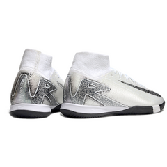 Scarpa da calcio Nike Mercurial Superfly 10 Elite bianca e nera da interno IC