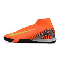 Scarpa da calcio Nike Mercurial Superfly 10 Elite arancione e gialla da interno IC