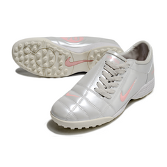 Nike Total 90 III Silver and Pink Turf TF Football Boot