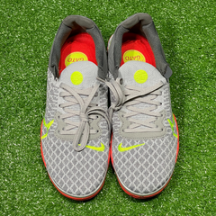 Chuteira Futsal Nike Reactgato IC Cinza e Laranja Tamanho 38