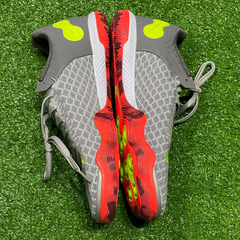 Chuteira Futsal Nike Reactgato IC Cinza e Laranja Tamanho 38