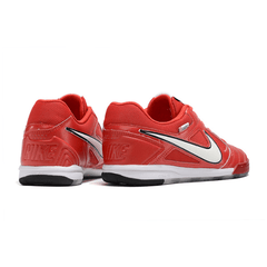 Chuteira Futsal Nike SB Gato X Supreme IC Vermelha, Branca e Preta - VENI Futebol