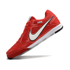 Chuteira Futsal Nike SB Gato X Supreme IC Vermelha, Branca e Preta - VENI Futebol