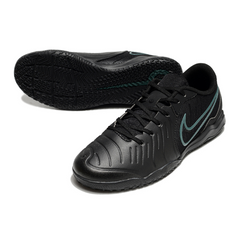 Botas de fútbol sala Nike Tiempo 10 Legend Academy Shadow Pack azul y negro IC